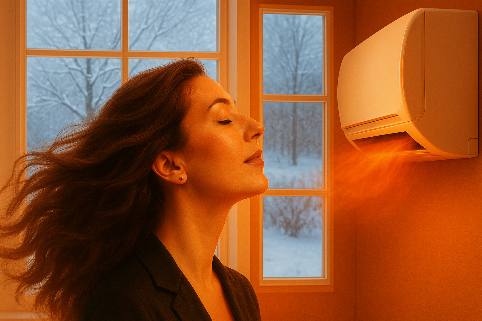 Heizen mit Klimaanlage - Effiziente Wärmepumpe im Winter